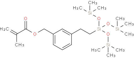Methacryloxymethylphenethyl Tris(Trimethylsiloxy)Silane
