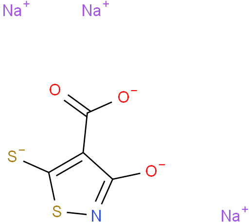 Trisodium 4-carboxy-5-mercapto-3-hydroxy-isothiazole