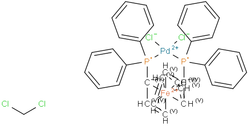 [1，1'-Bis(diphenylphosphino)ferrocene]dichloropalladium(II)， complex with dichloromethane